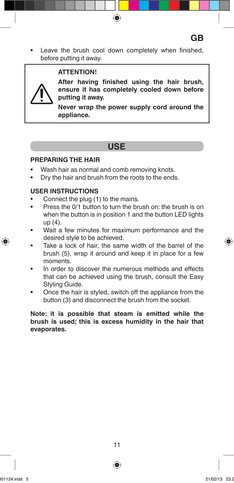 Imetec BELLISSIMA MAGIC STYLE PB1 25 User Manual | Page 13 / 56