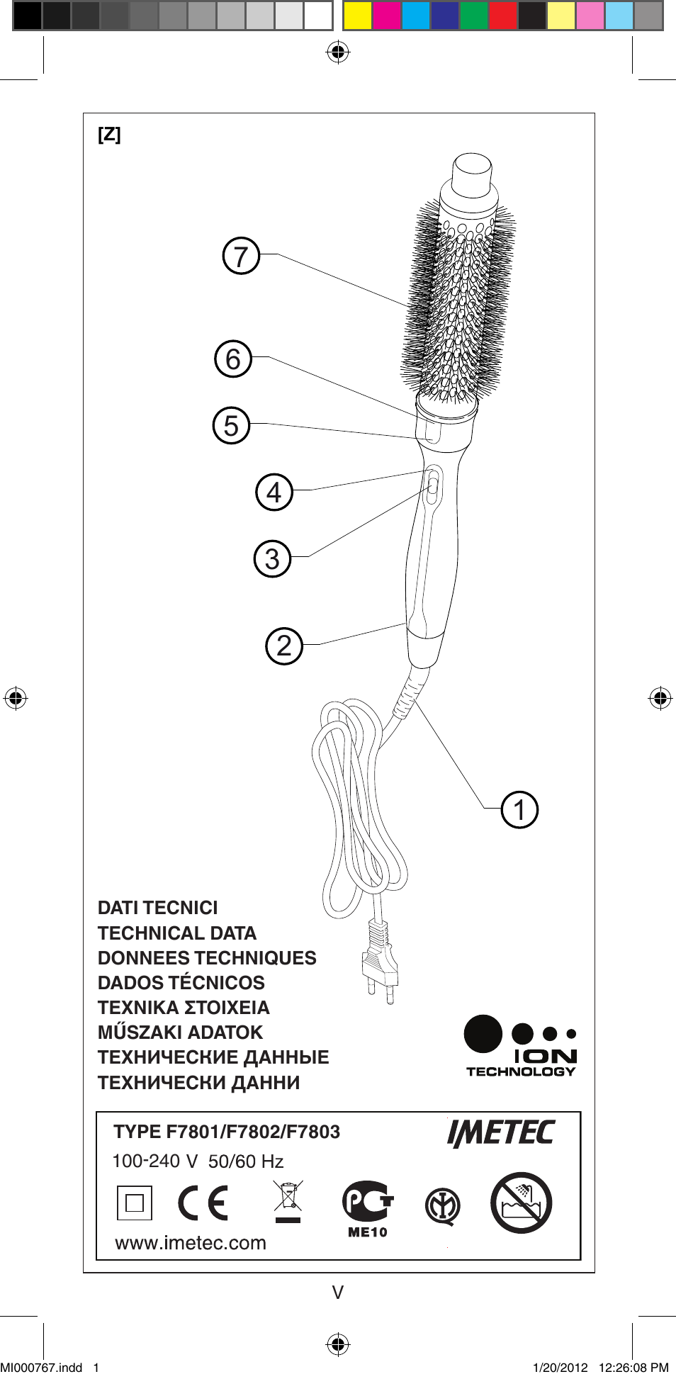 Imetec BELLISSIMA MAGIC STYLE PB2 30 User Manual | Page 2 / 50