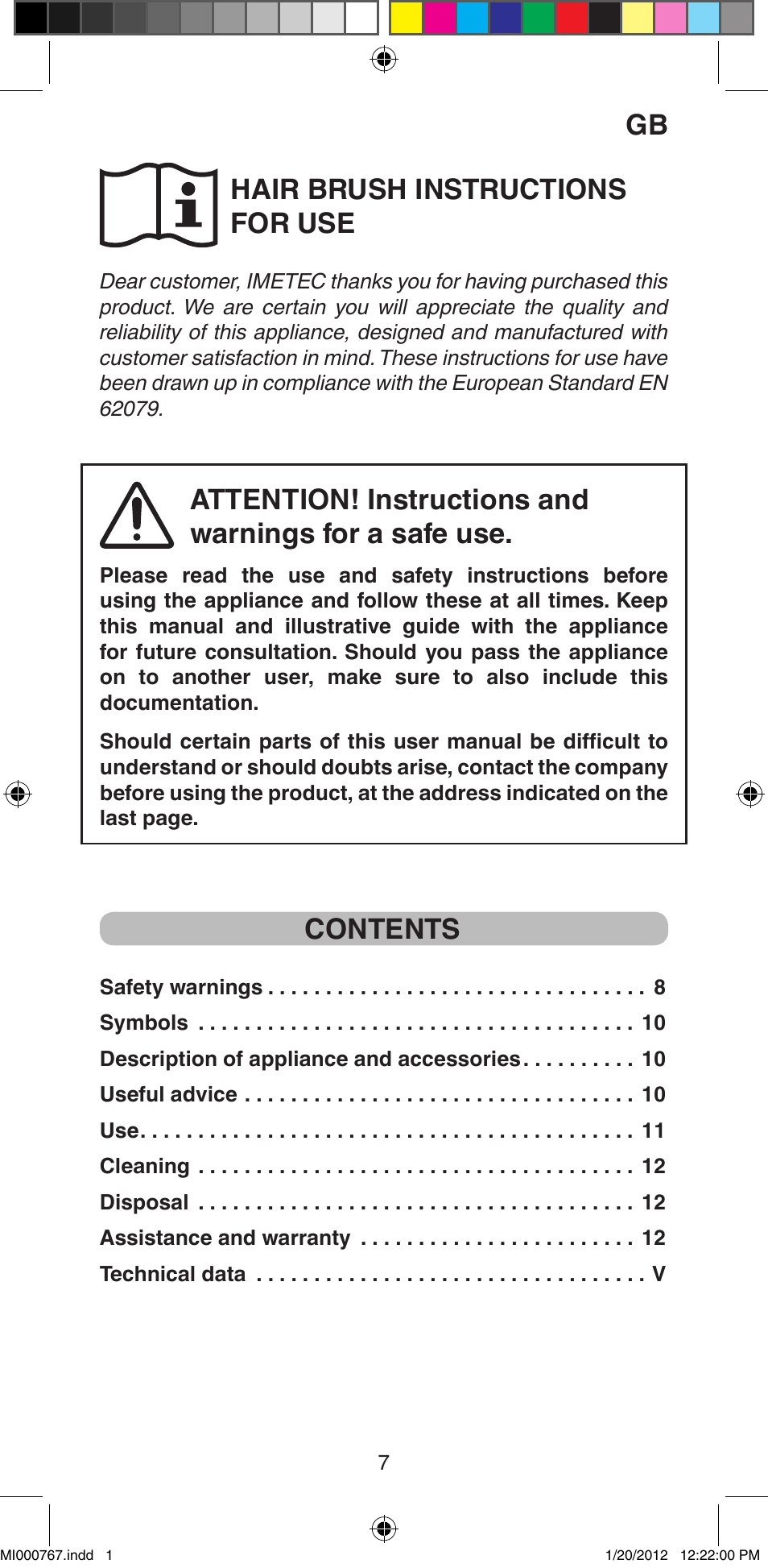 Imetec BELLISSIMA MAGIC STYLE PB2 30 User Manual | Page 9 / 50