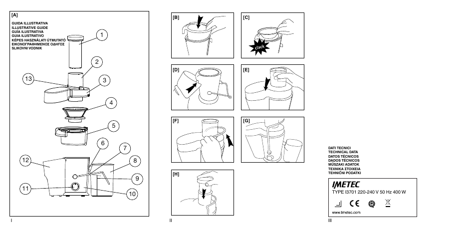 Imetec WELLNESS JE User Manual | Page 2 / 44