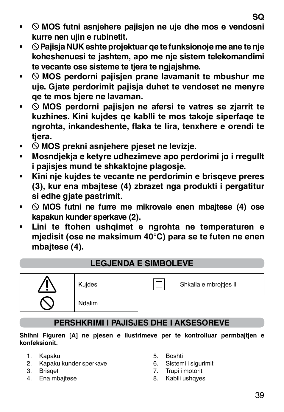 Imetec PROFESSIONAL SERIE CH 2000 User Manual | Page 41 / 50