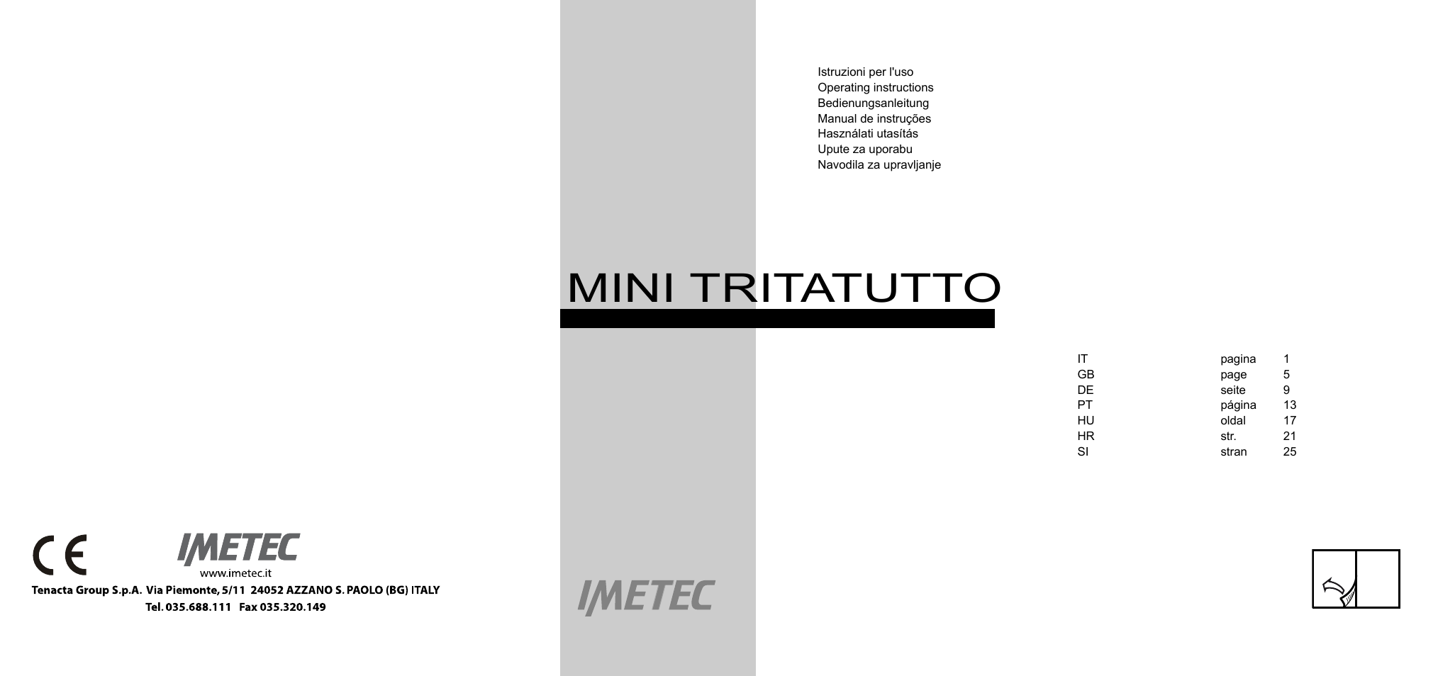 Imetec BIMBO HM3 User Manual | 30 pages