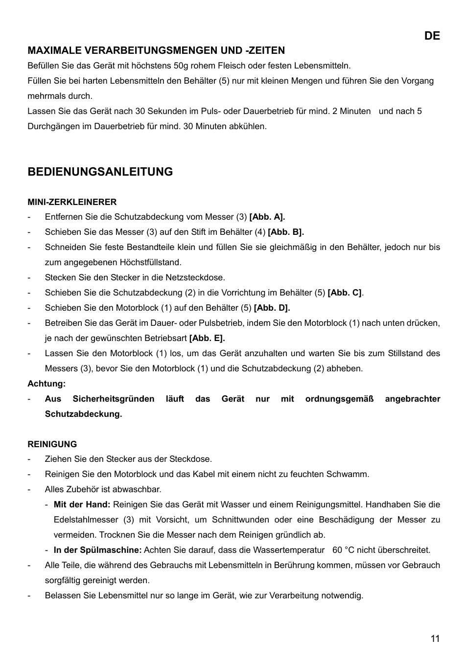 Edienungsanleitung | Imetec BIMBO HM3 User Manual | Page 13 / 30