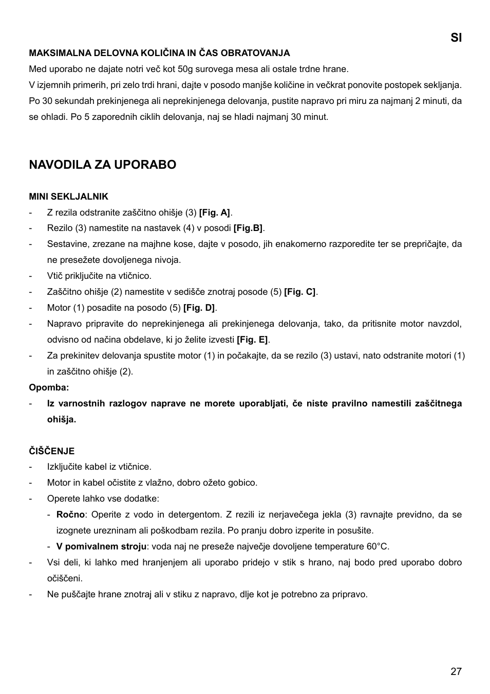 Vodila za uporabo | Imetec BIMBO HM3 User Manual | Page 29 / 30
