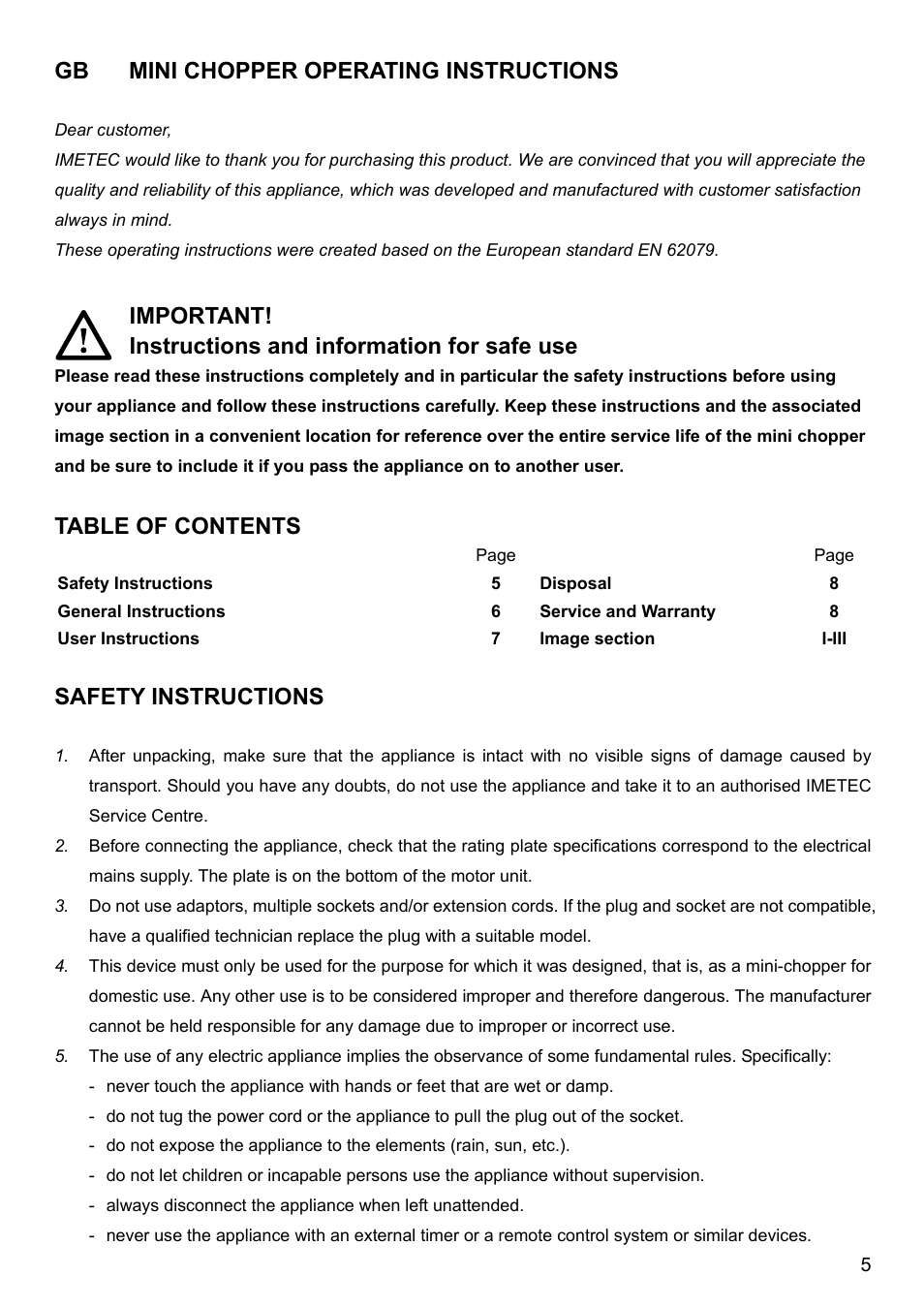 Imetec BIMBO HM3 User Manual | Page 7 / 30