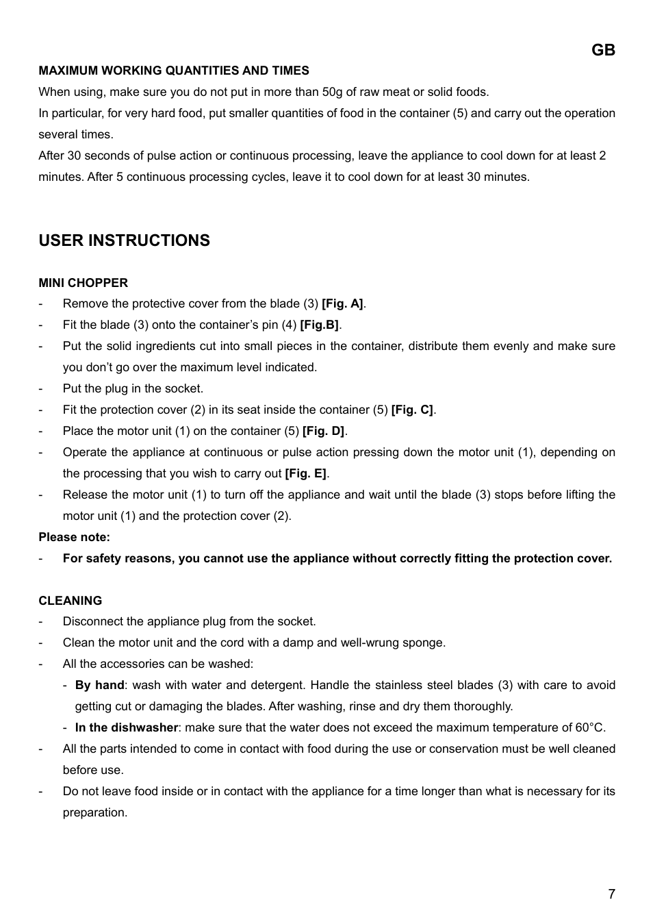 User instructions | Imetec BIMBO HM3 User Manual | Page 9 / 30