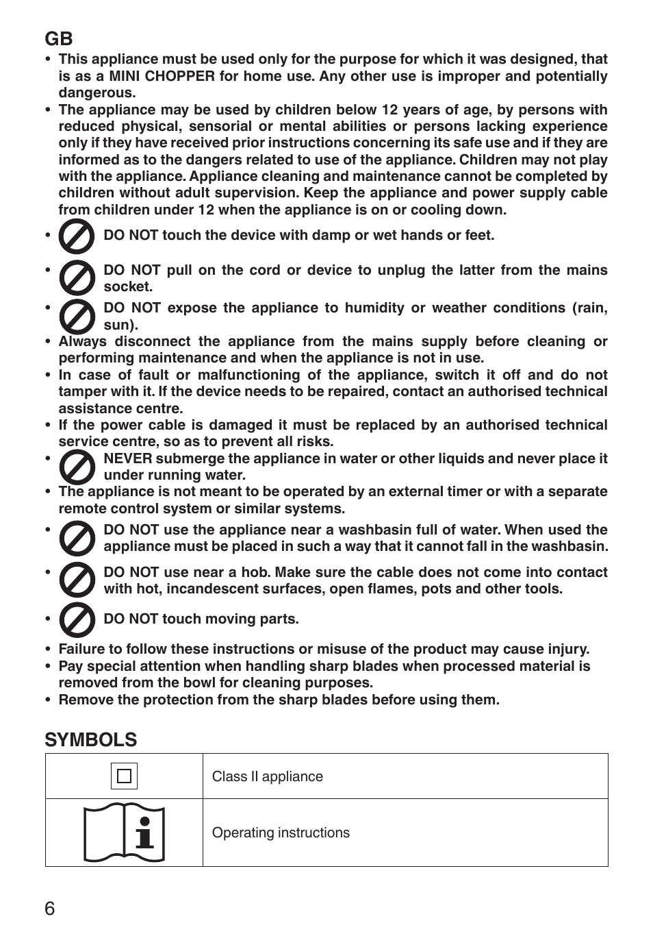 Symbols | Imetec ECO CH User Manual | Page 11 / 30