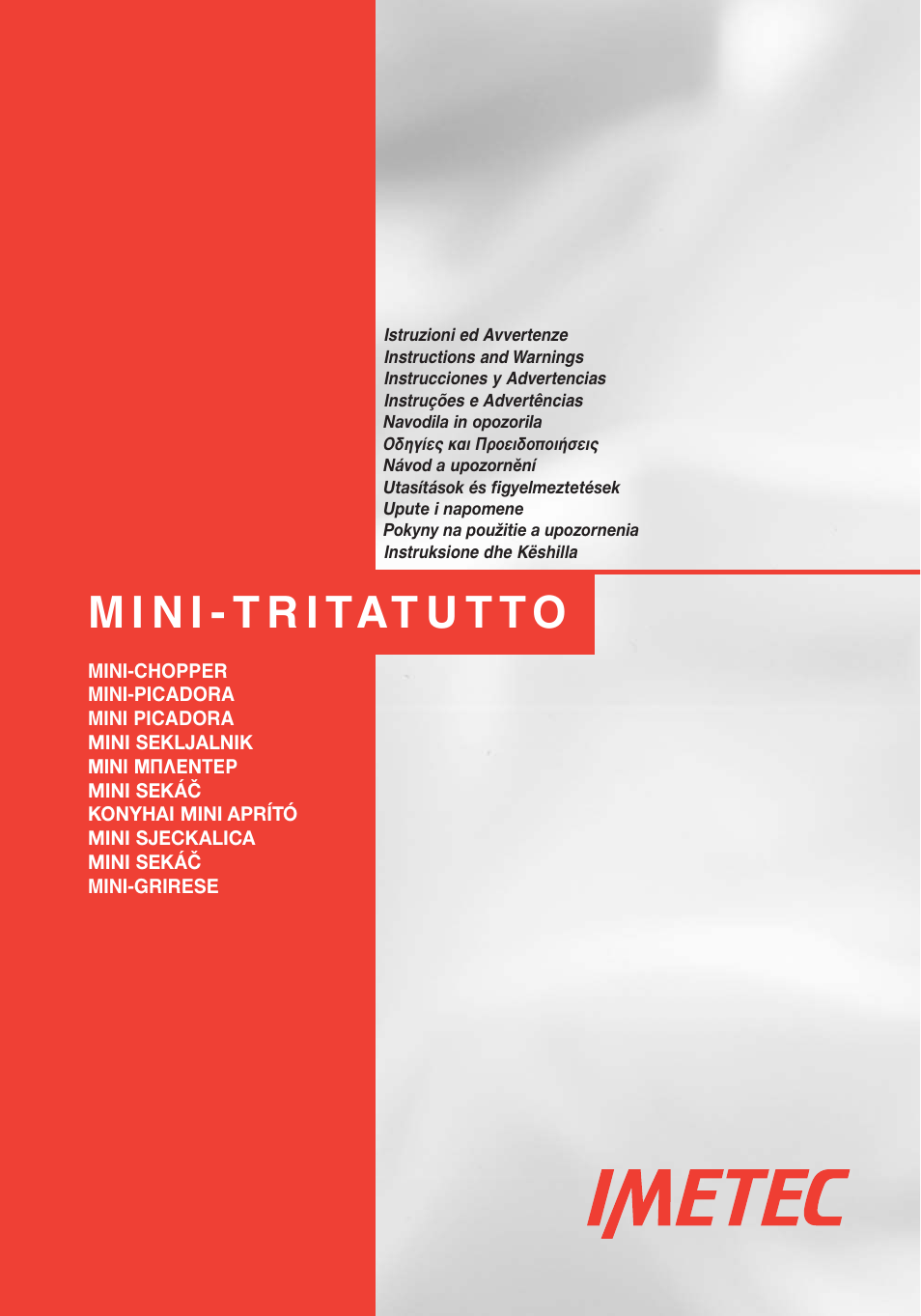 Imetec DOLCEVITA CH5 User Manual | 27 pages