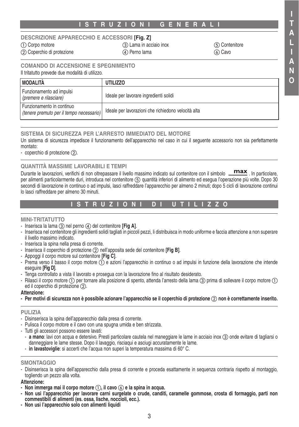 Imetec DOLCEVITA CH4 User Manual | Page 4 / 24