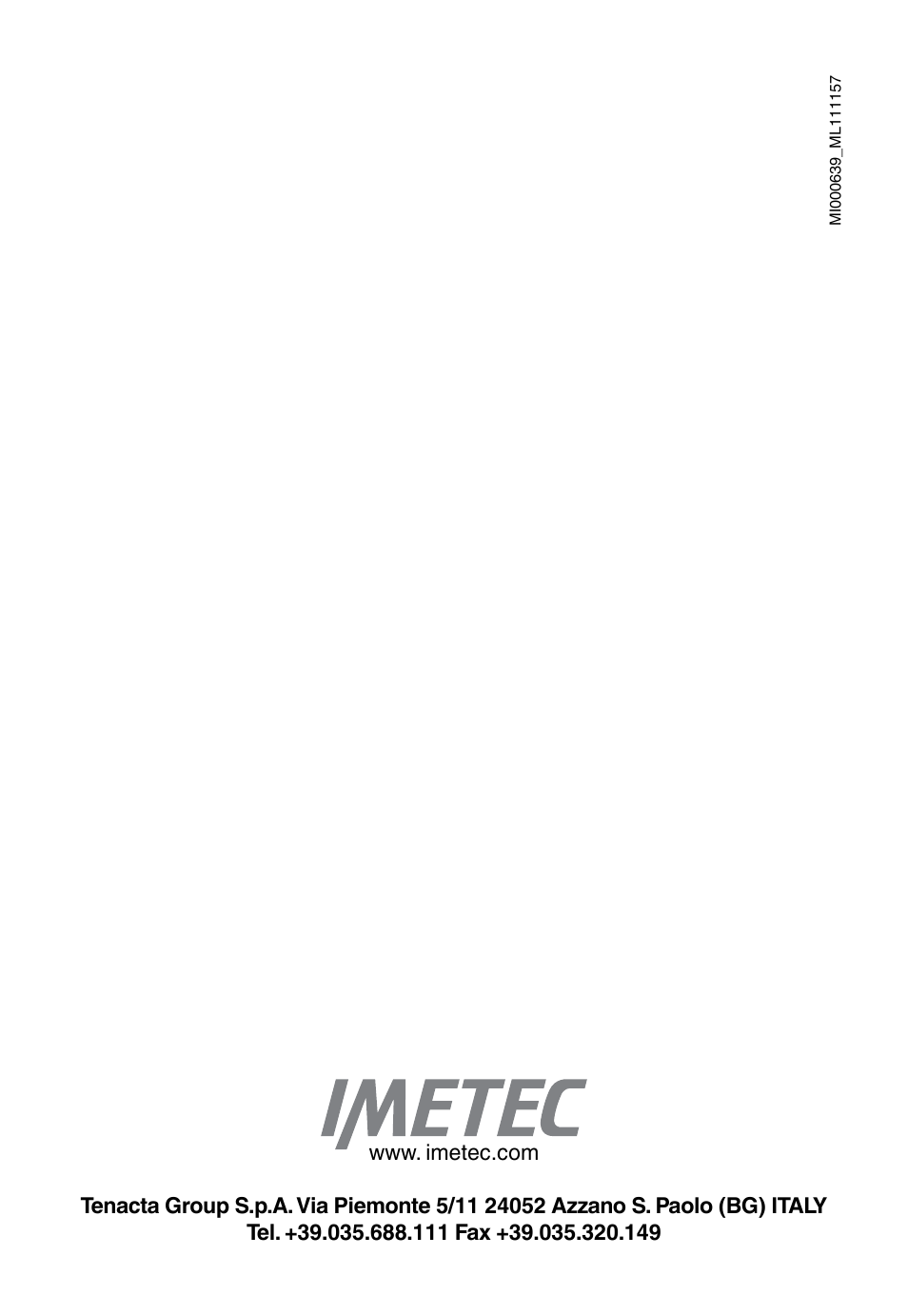 Imetec ECO TS User Manual | Page 36 / 36