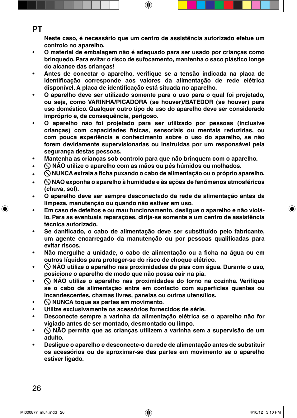 It 26 | Imetec PROFESSIONAL SERIE HB 2000 User Manual | Page 32 / 54