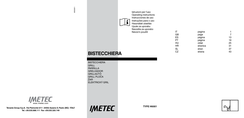 Imetec PROFESSIONAL SERIE GL 2000 User Manual | 50 pages