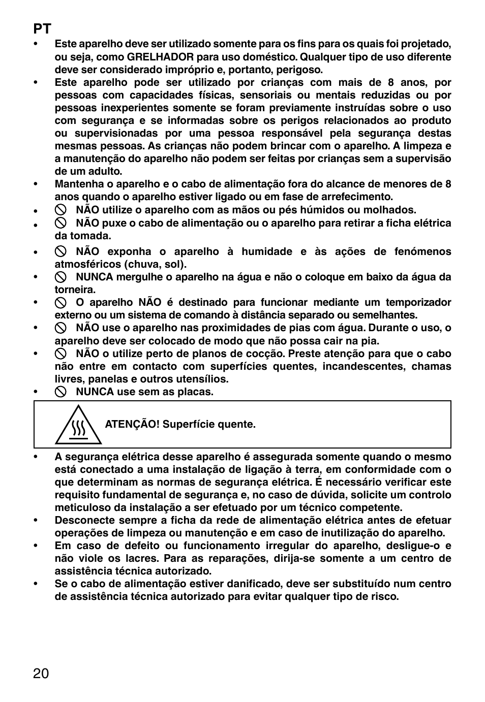 Pt 20 | Imetec PROFESSIONAL SERIE GL 2000 User Manual | Page 22 / 50