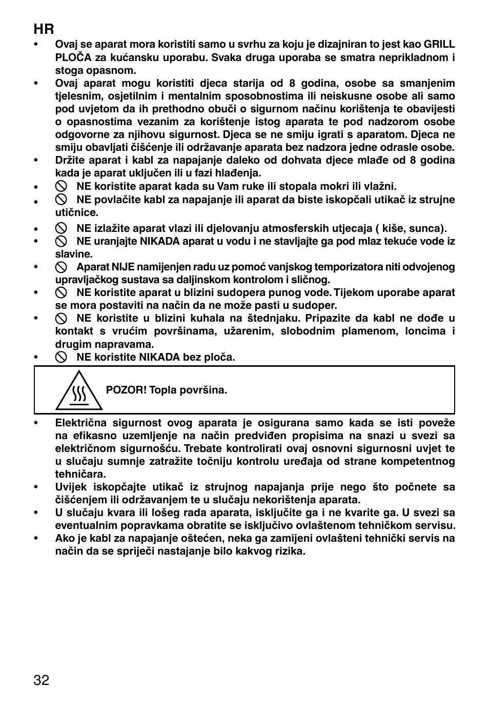 Hr 32 | Imetec PROFESSIONAL SERIE GL 2000 User Manual | Page 34 / 50