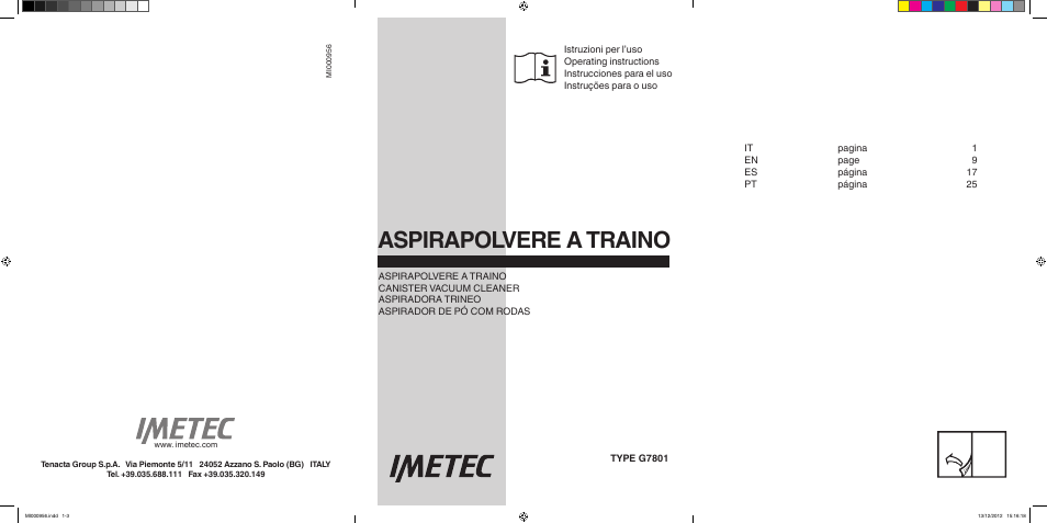 Imetec SILENT POWER COMPACT User Manual | 34 pages