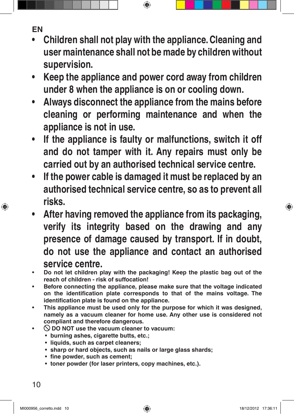Imetec SILENT POWER COMPACT User Manual | Page 12 / 34