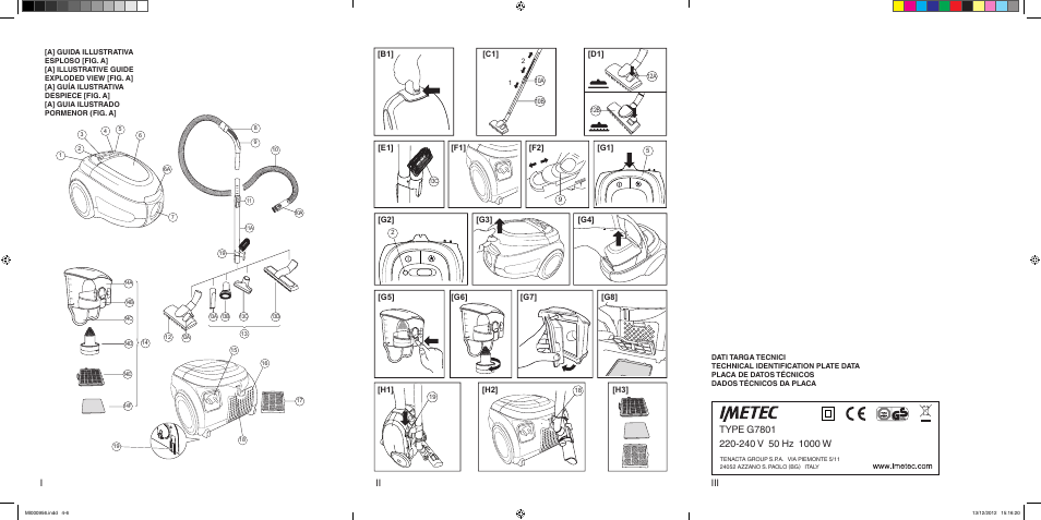 C1] [d1 | Imetec SILENT POWER COMPACT User Manual | Page 2 / 34