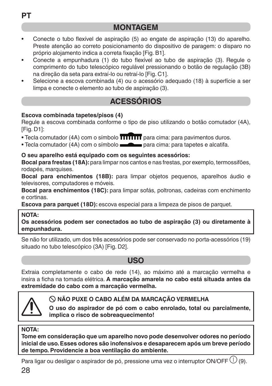 Pt 28 montagem, Acessórios | Imetec ECO E1 User Manual | Page 30 / 34