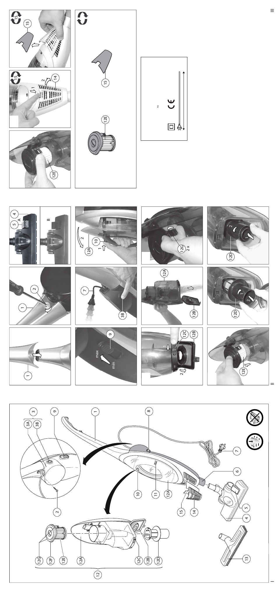 Max power parquet cover innen.pdf | Imetec MAX POWER PARQUET User Manual | Page 2 / 37