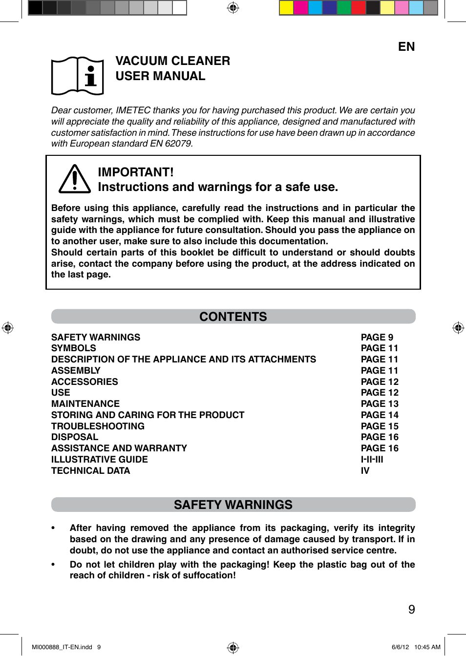Imetec PIUMA NEXT SACCO User Manual | Page 17 / 24