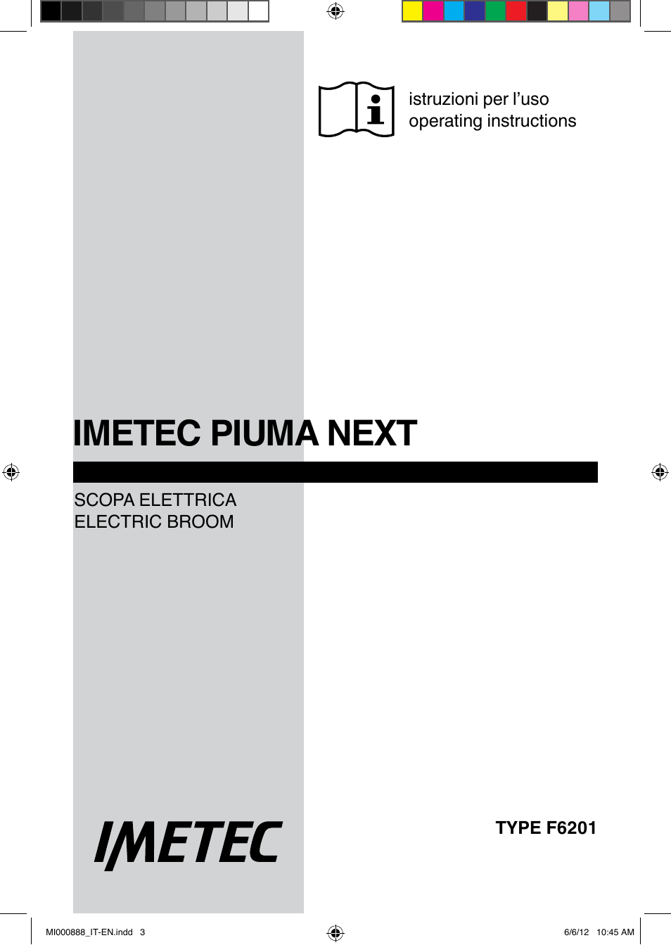 Imetec piuma next | Imetec PIUMA NEXT SACCO User Manual | Page 3 / 24