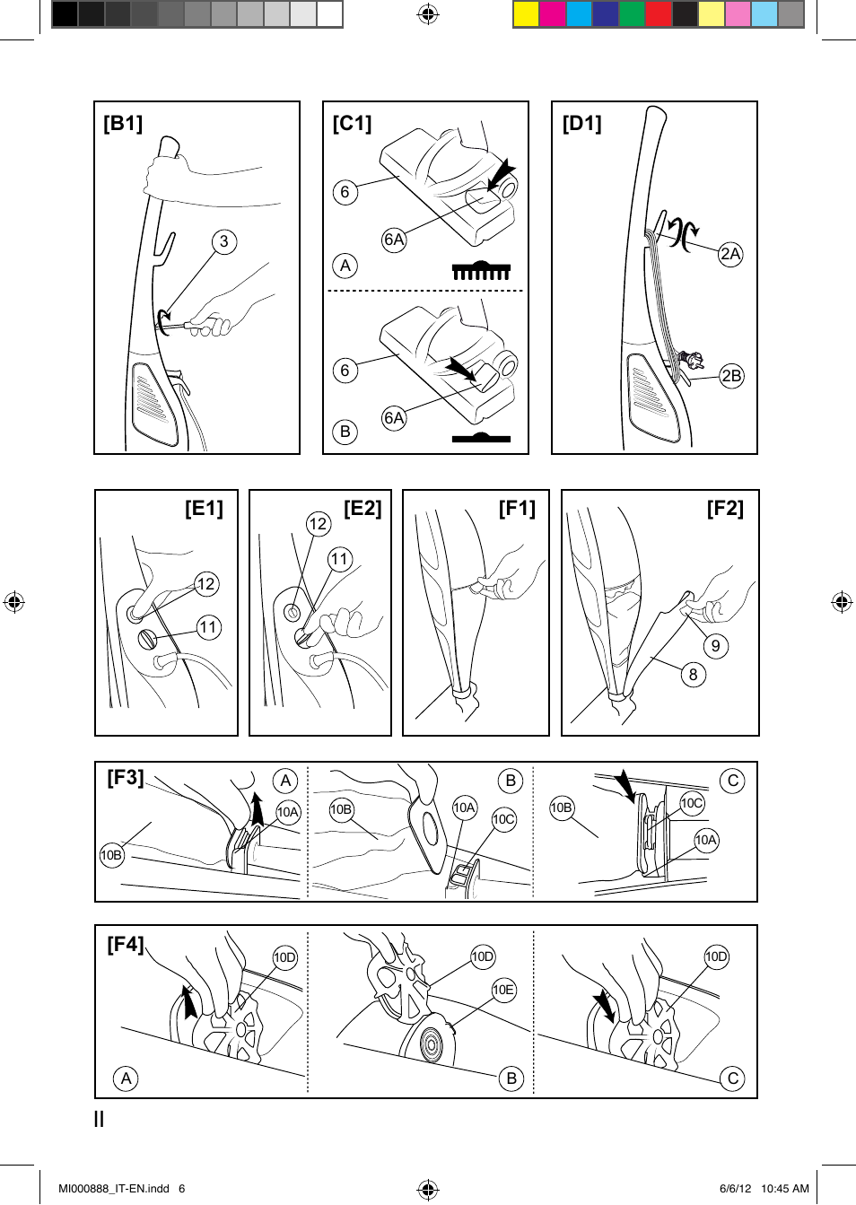 F3] [f4 | Imetec PIUMA NEXT SACCO User Manual | Page 6 / 24