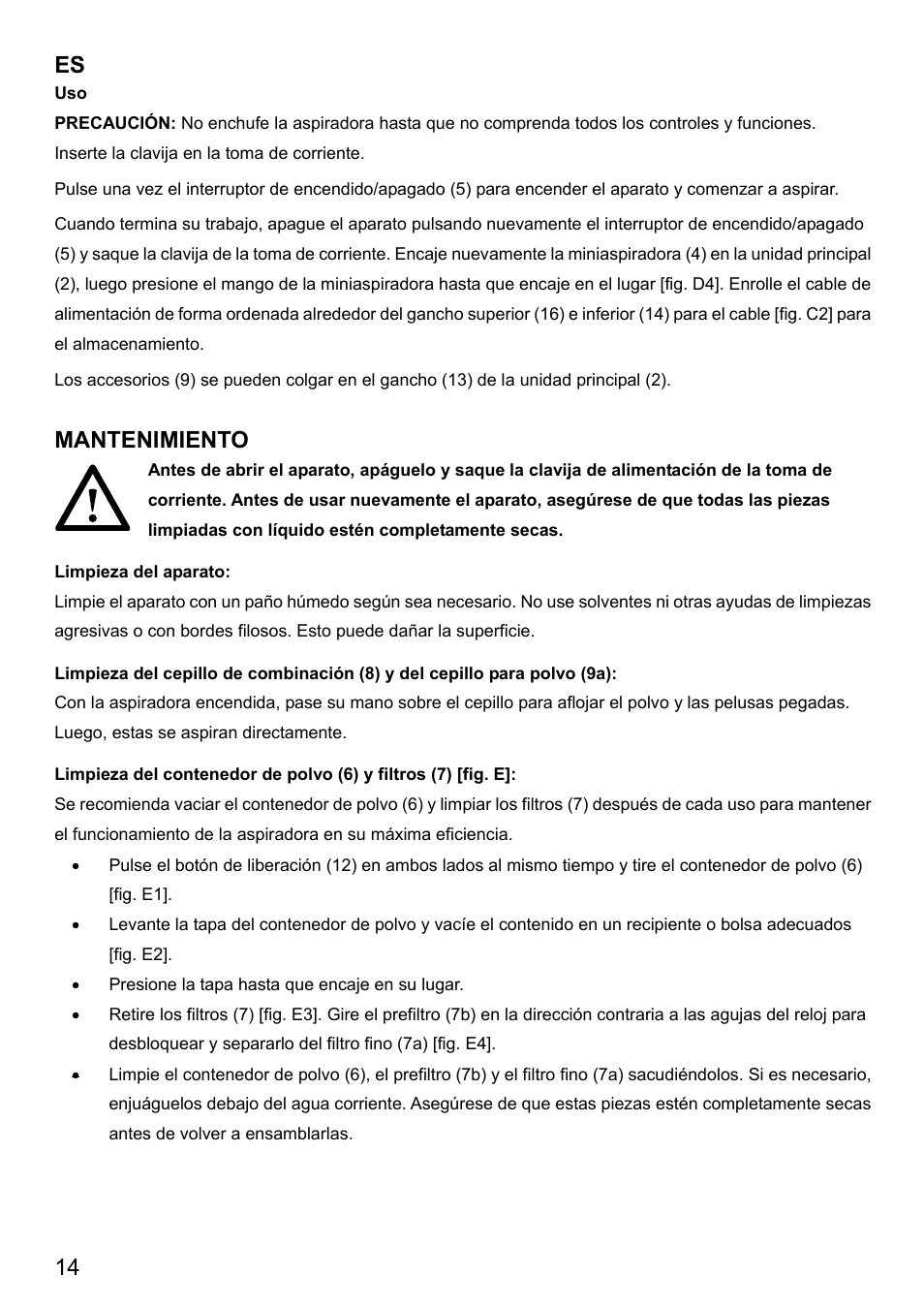 Mantenimiento | Imetec DUETTA User Manual | Page 16 / 27