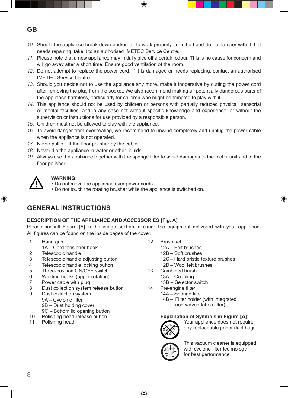 General instructions | Imetec COMPACT SUPERPLATE User Manual | Page 10 / 32