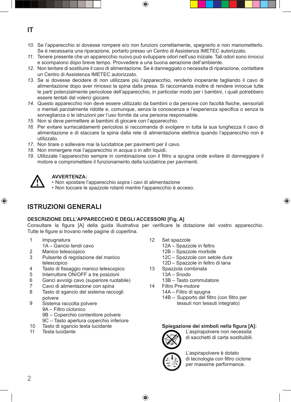 Istruzioni generali | Imetec COMPACT SUPERPLATE User Manual | Page 4 / 32