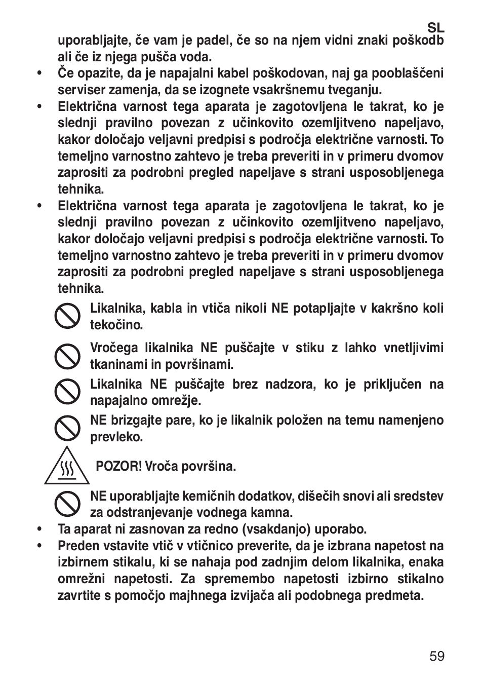 Imetec NUVOLA User Manual | Page 61 / 74