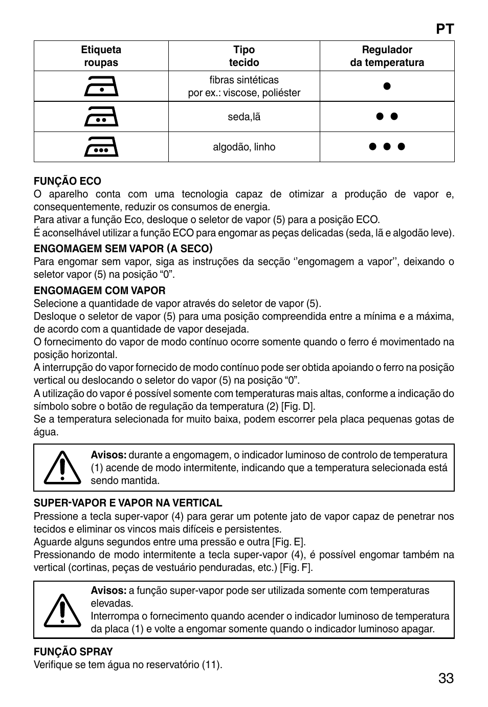 Pt 33 | Imetec ZEROCALC ECO K3 2300 User Manual | Page 35 / 74