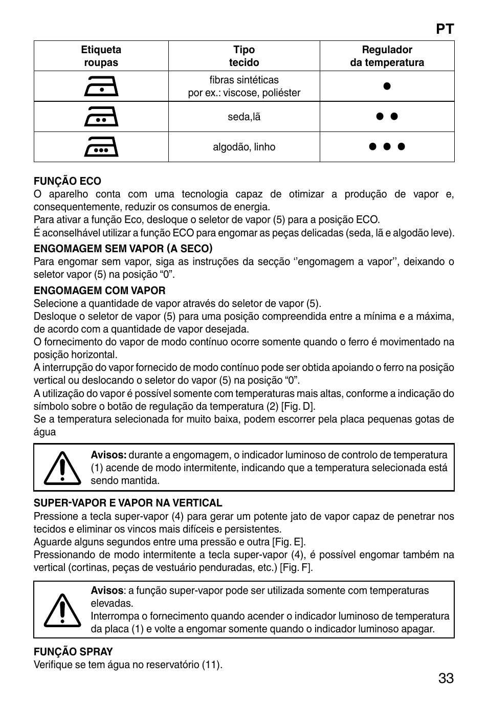 Pt 33 | Imetec TITANOX ECO K112 User Manual | Page 35 / 74