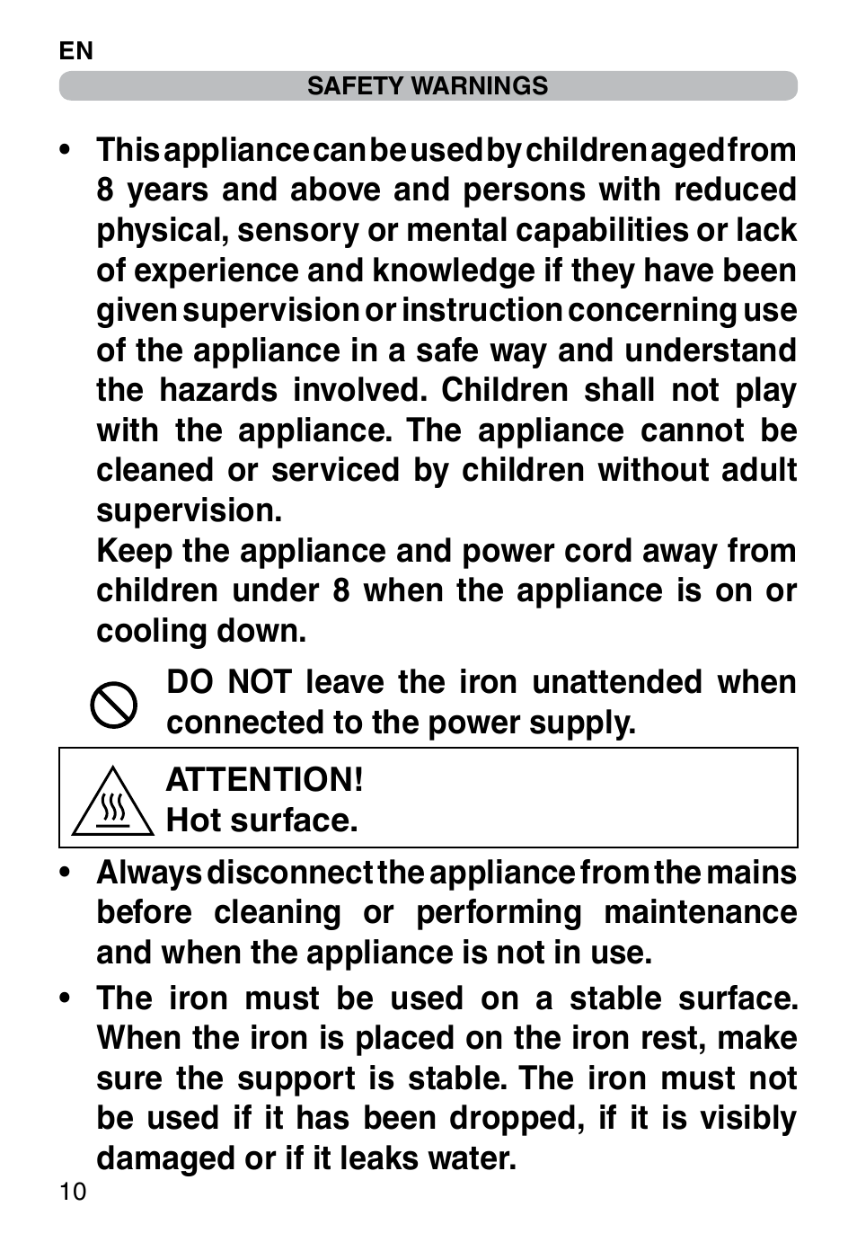 Imetec INTELLIVAPOR ECO User Manual | Page 12 / 58