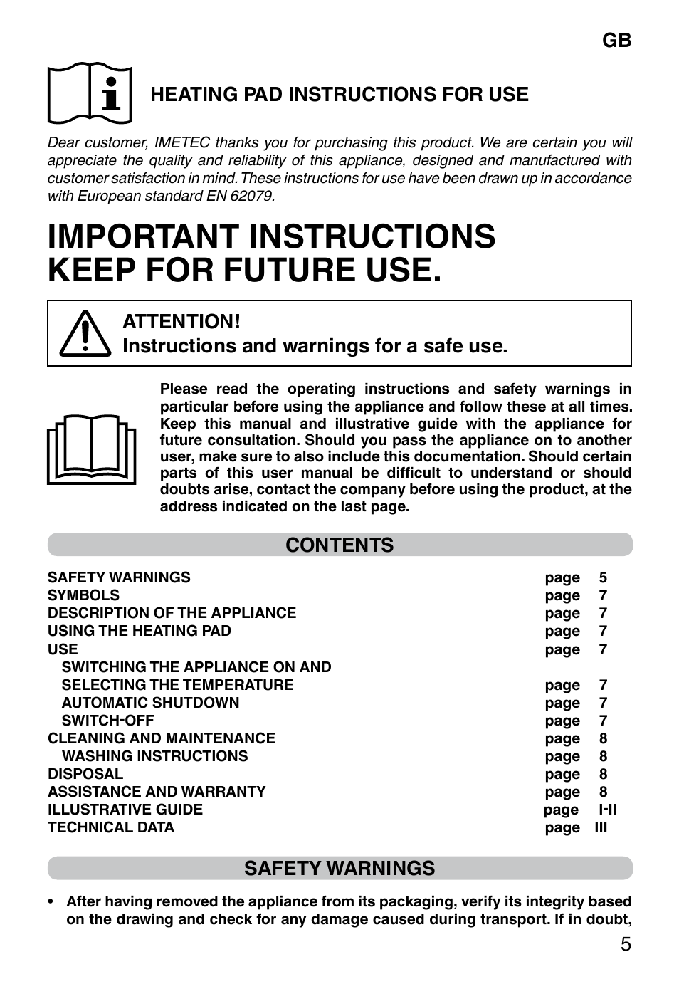 Imetec HP-02 INTELLISENSE User Manual | Page 7 / 18