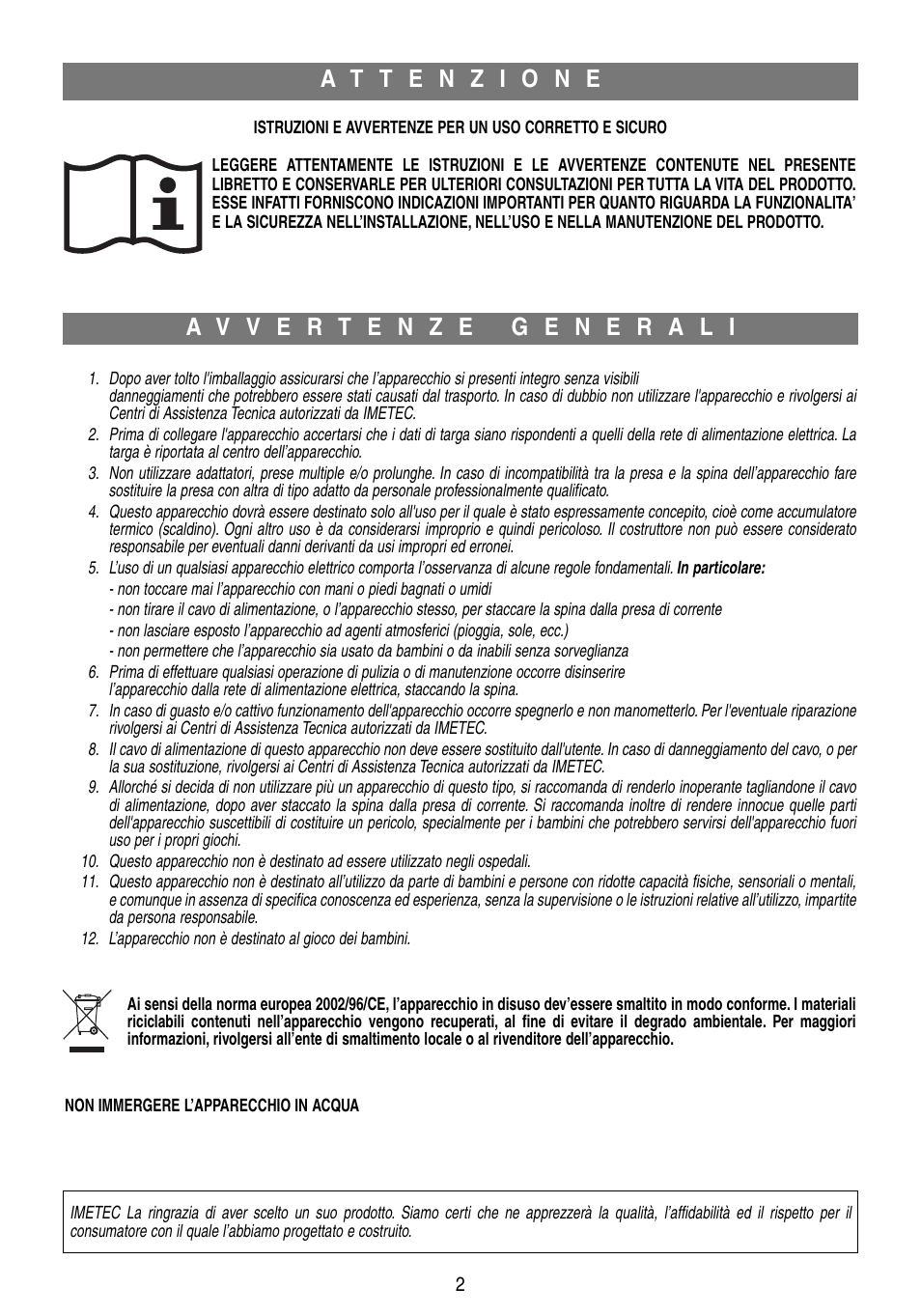 Imetec BODY&COMFORT User Manual | Page 4 / 10