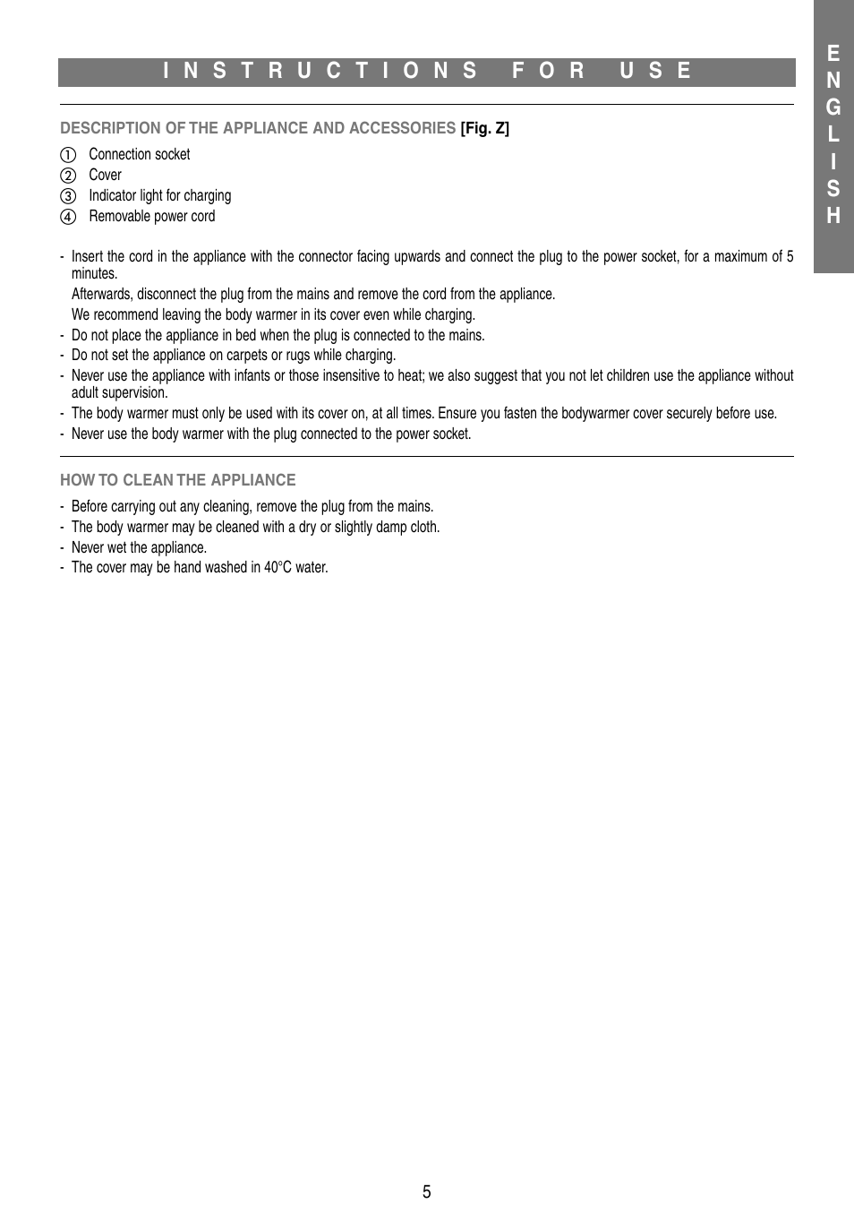 Imetec BODY&COMFORT User Manual | Page 8 / 10