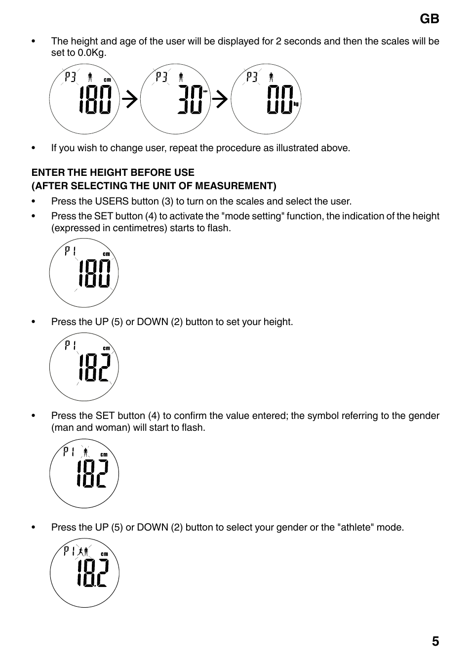 Gb 5 | Imetec BF2 200 User Manual | Page 7 / 14