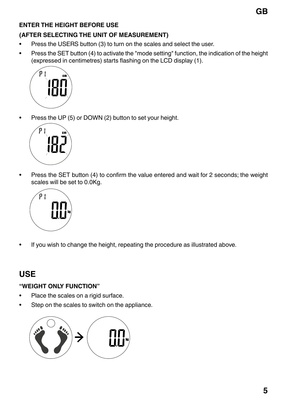 Gb 5 | Imetec BM2 200 User Manual | Page 7 / 12