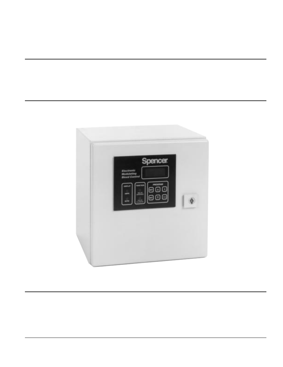 Spencer Electronic Modulating Bleed Control User Manual | 4 pages