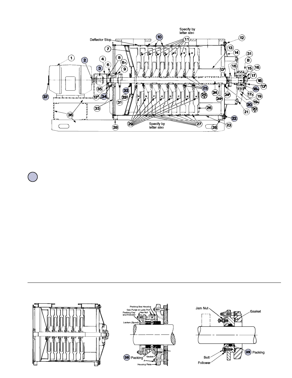 Typical four-bearing outboard type (4bob), Discharge intake | Spencer Vacuum Cleaning Systems User Manual | Page 13 / 20