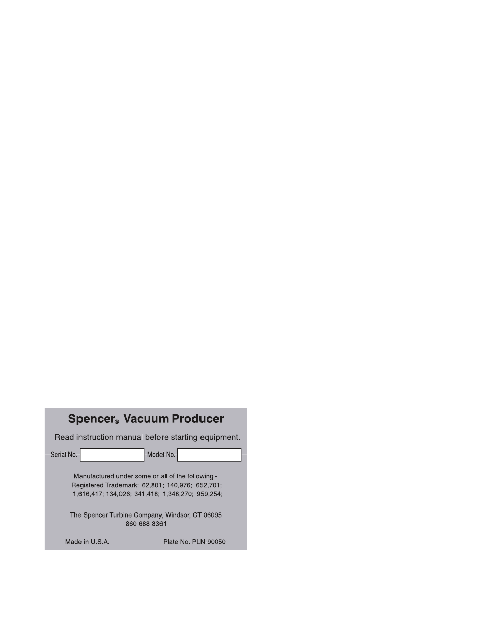 Iii. replacement parts | Spencer Vacuum Cleaning Systems User Manual | Page 5 / 20
