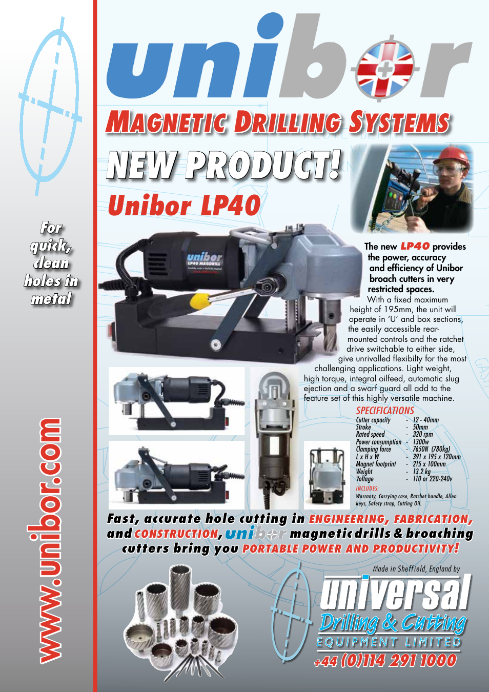 Unibor LP40 User Manual | 1 page