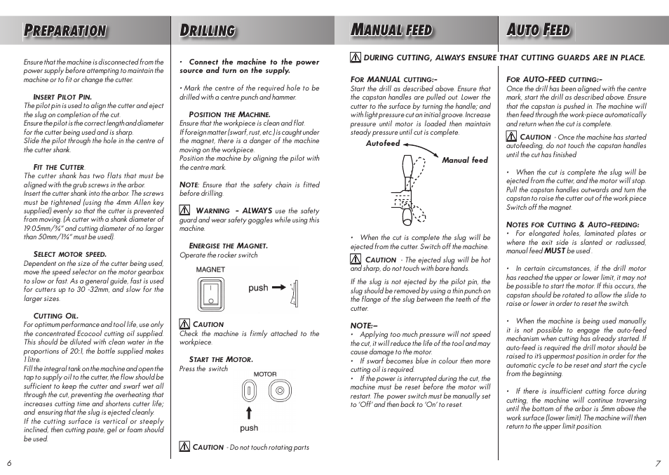 Anual, Feed, Reparation | Rilling | Unibor UA5000 Autofeed User Manual | Page 4 / 7