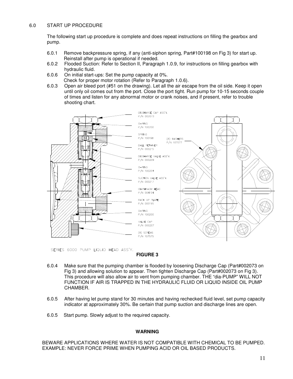Pump Solutions Group Neptune Series 6000 dia-PUMP MODELS 6100 thru 6250 User Manual | Page 11 / 27
