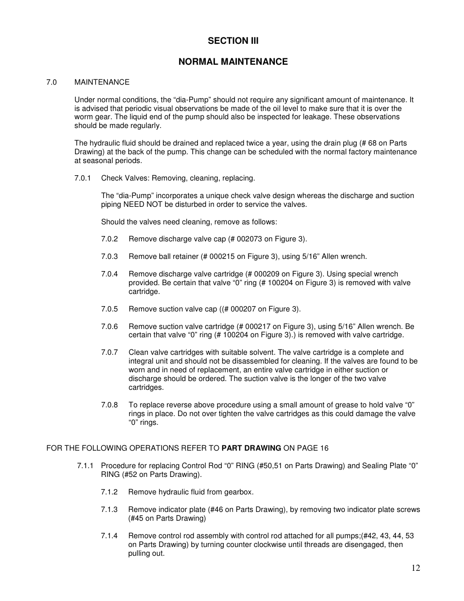 Pump Solutions Group Neptune Series 6000 dia-PUMP MODELS 6100 thru 6250 User Manual | Page 12 / 27