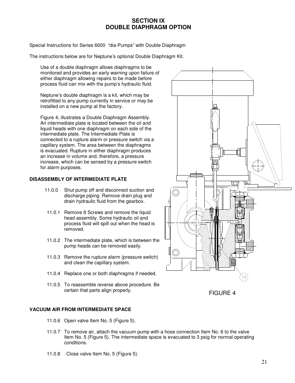 Pump Solutions Group Neptune Series 6000 dia-PUMP MODELS 6100 thru 6250 User Manual | Page 21 / 27