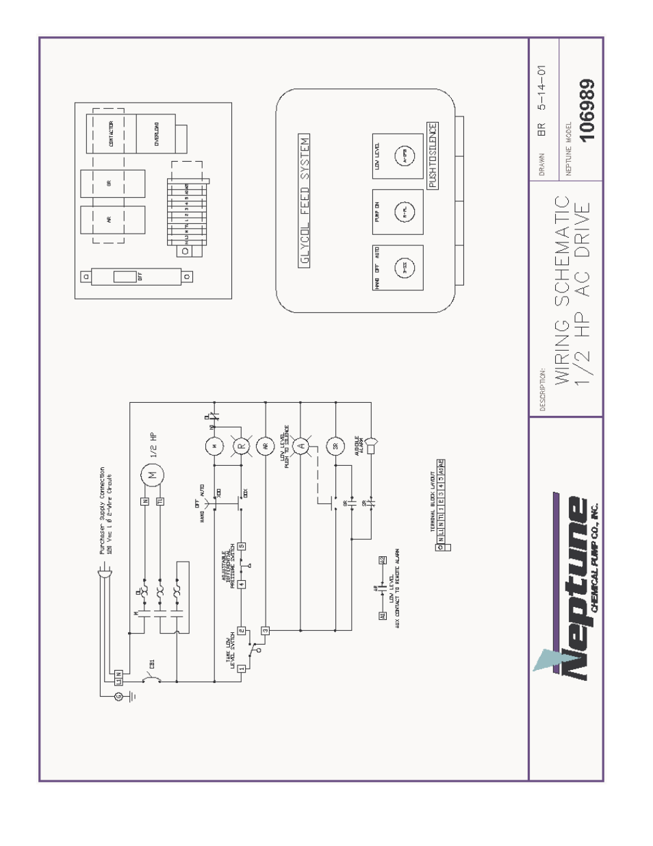 Pump Solutions Group Neptune GLYCOL FEED SYSTEM G-100-1A, G-100-2A User Manual | Page 5 / 15