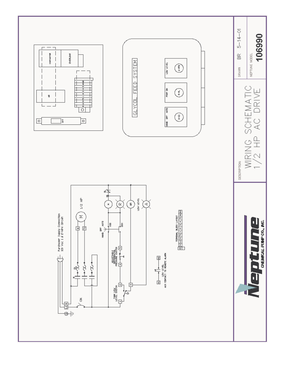 Pump Solutions Group Neptune GLYCOL FEED SYSTEM G-100-1A, G-100-2A User Manual | Page 6 / 15