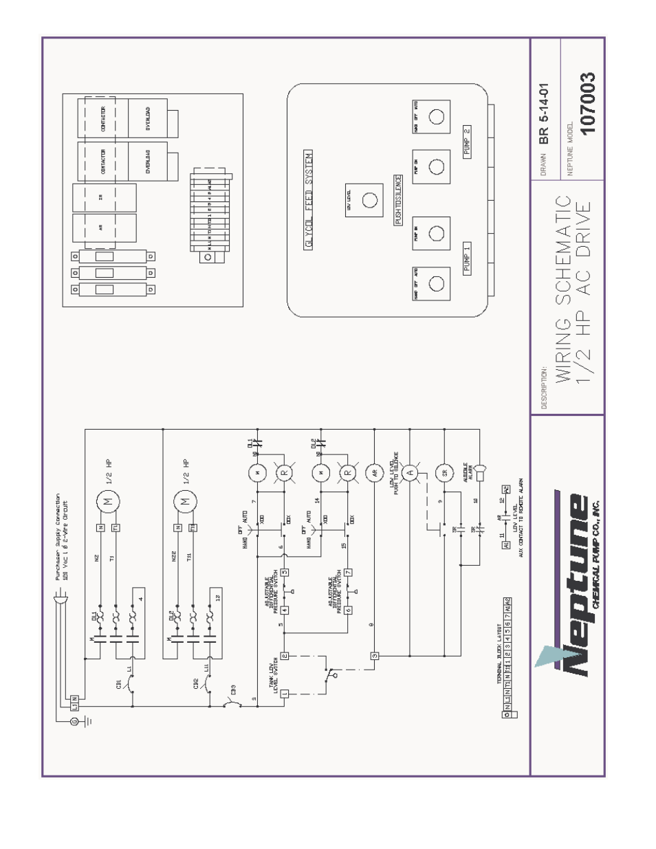 Pump Solutions Group Neptune GLYCOL FEED SYSTEM G-100-1A, G-100-2A User Manual | Page 7 / 15