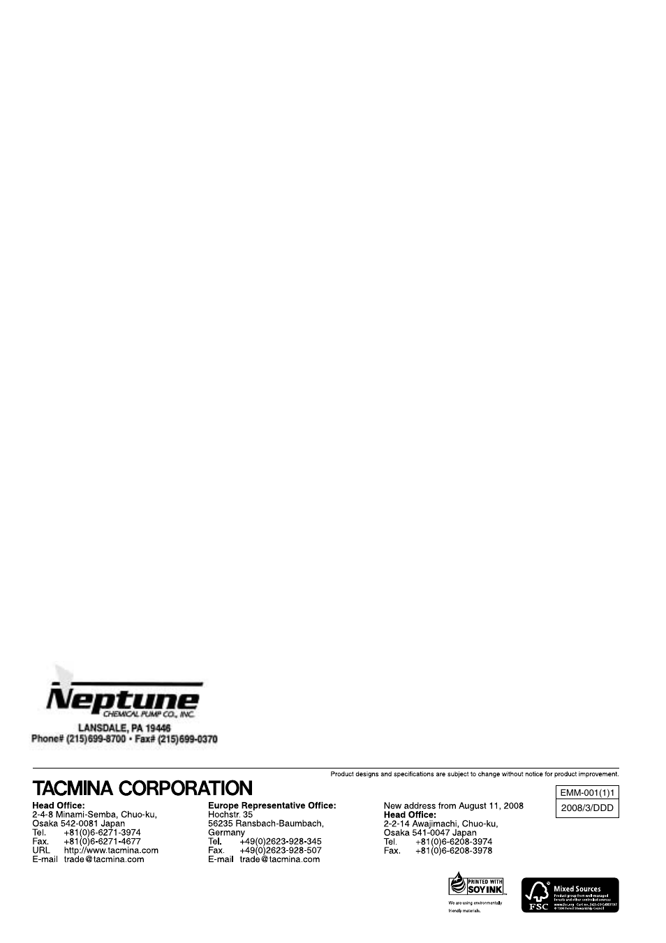 Pump Solutions Group Neptune Solenoid-driven Diaphragm Metering Pump ARPZ-31_61_12 User Manual | Page 56 / 56